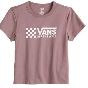 Vans women’s Short Sleeve Tee with White Logo